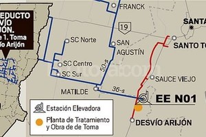 Infografía El Litoral Mapa de la traza de la obra.