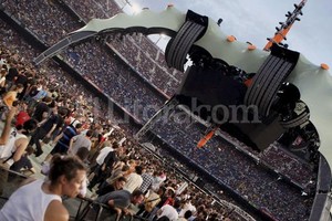 EFE Este era el escenario que montaron en el Camp Nou de Barcelona.