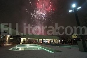 Pablo Aguirre La noche se iluminó con los festejos sabaleros.