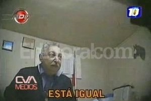 ELLITORAL_45064 | Fotodigitalización de Tv El comisario de la seccional 32ª de Rosario, Claudio Lentini.