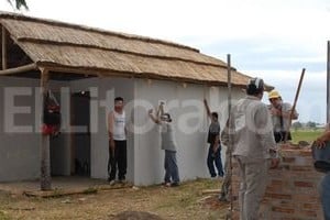 Néstor Gallegos (Archivo). Estas son las viviendas en su etapa de construcción