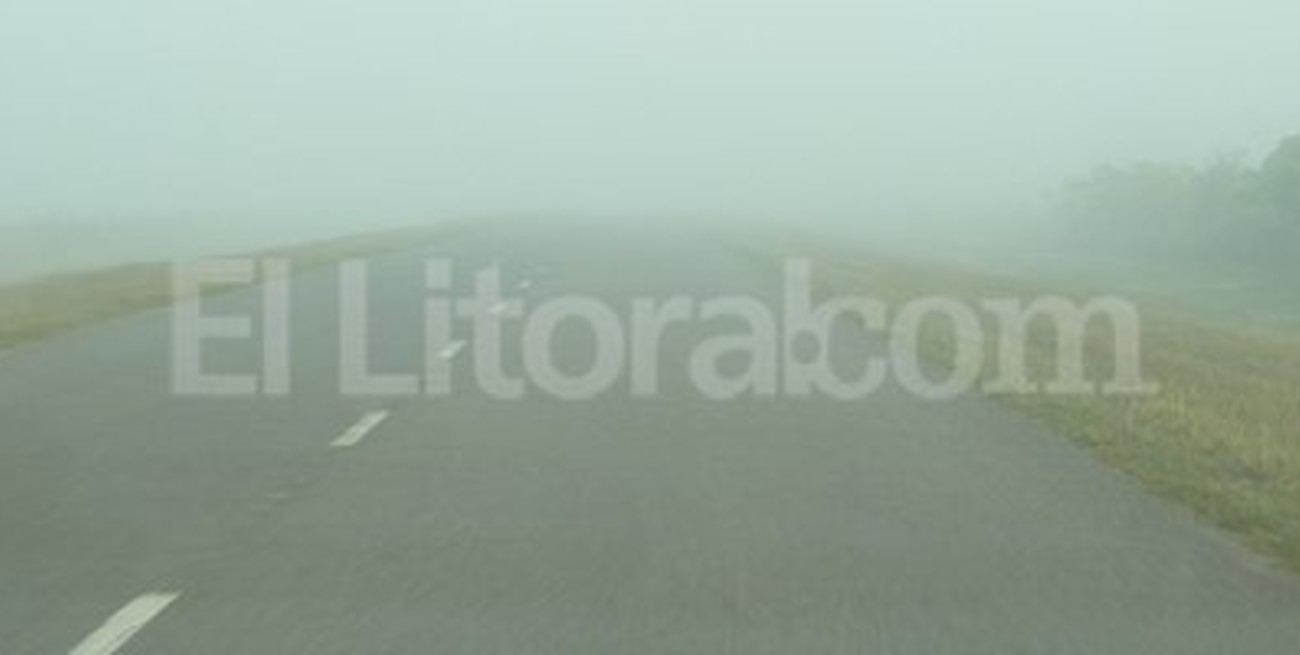 Alerta vial por presencia de intensos bancos de niebla y lluvias