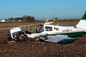 Telam La aeronave es una avioneta Piper PA 28