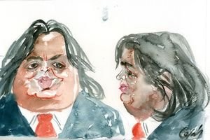 Ilustración de Lucas Cejas Máximo Kirchner.
