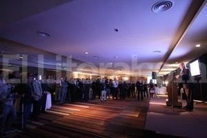 Pablo Aguirre. Presentación del edificio Corporate Tower en el Centro de Convenciones Los Maderos.