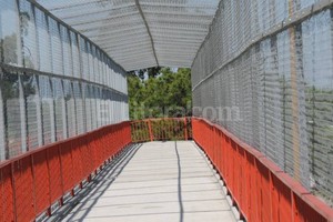 Flavio Raina. Protegidos. Los peatones ahora pueden atravesar la avenida, sin poner en riesgo sus vidas.