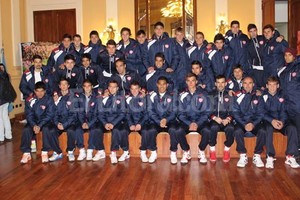 ELLITORAL_76760 | El plantel de Unión que mañana empieza el torneo cuadrangular en Corrientes