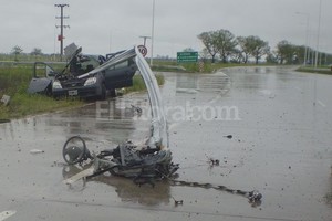 Periodismo ciudadano El propio conductor del vehículo tomó la imagen de la escena del accidente.