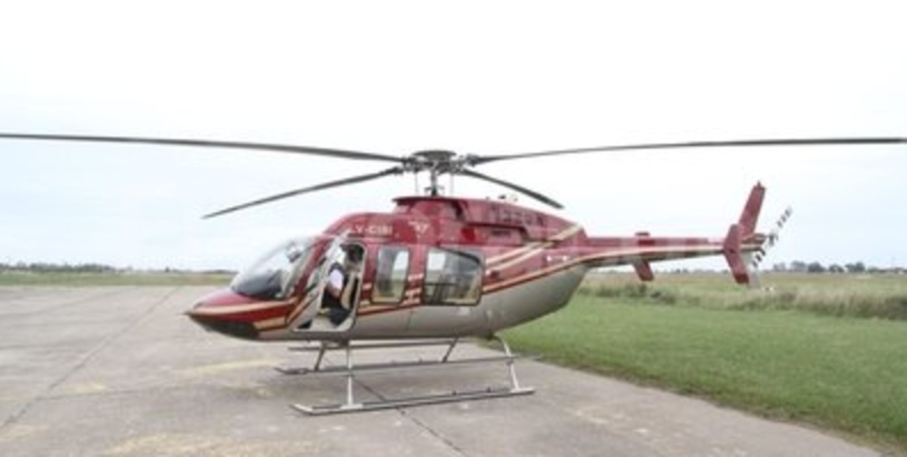 La provincia alquiló un helicóptero para hacer patrullaje en la ciudad