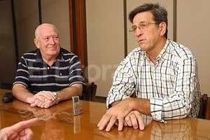 ELLITORAL_69543 |  Flavio Raina Encuentro. Miguel Candioti y Federico Milia, integrantes de la comisión organizadora del homenaje.