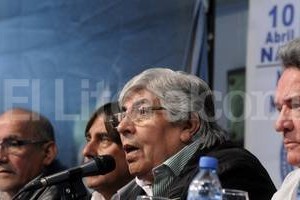 ELLITORAL_92560 |  Agencia Dyn. Los líderes de la protesta evaluaron de manera positiva la medida de fuerza.