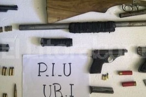 El Litoral Las armas que estaban en poder de los delincuentes.