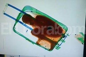 ELLITORAL_123424 |  Twitter Así lo detectó el escáner del aeropuerto