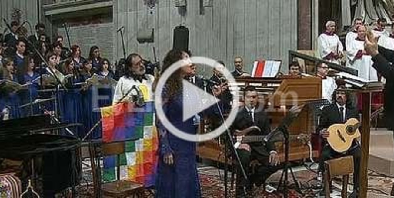 Músicos argentinos interpretaron la Misa Criolla en la basílica de San Pedro ante el papa