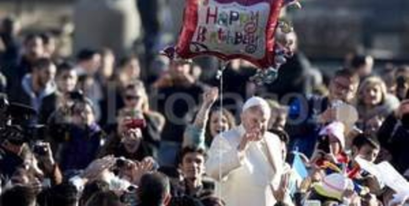 No programaron festejos por los 78 años del Papa