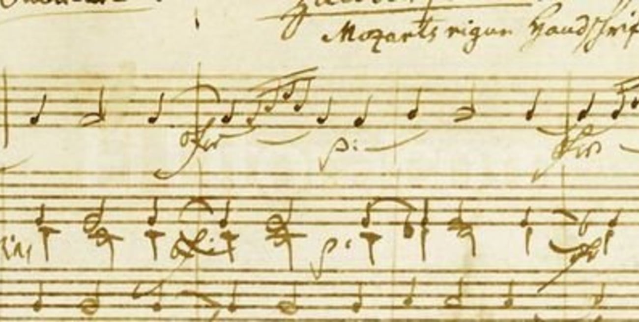 Encuentran partituras originales de la "Marcha turca" de Mozart