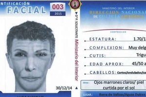 ELLITORAL_112222 |  Télam Así es el identikit que publicó la policía uruguaya