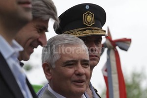 Mauricio Garín El acto inaugural fue presidido por el vicegobernador Jorge Henn, el ministro de Seguridad Raúl Lamberto, y el intendente José Corral, entre otros funcionarios.