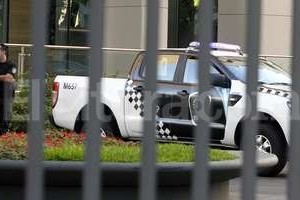 ELLITORAL_113360 | Agencia DyN La policía trabaja en el edificio donde vivía el fiscal Nisman