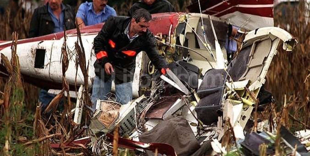 Para Menem el accidente fatal que sufrieron su hijo y Silvio Oltra fue producto de un atentado