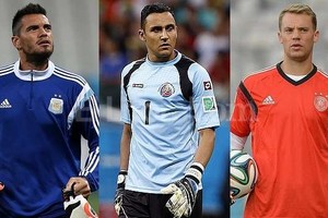 ELLITORAL_99316 |  EFE / ELLitoral.com Sergio Romero (Argentina), Keylor Navas (Costa Rica) y Manuel Neuer (Alemania).