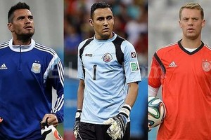 ELLITORAL_99316 | EFE / ELLitoral.com Sergio Romero (Argentina), Keylor Navas (Costa Rica) y Manuel Neuer (Alemania).