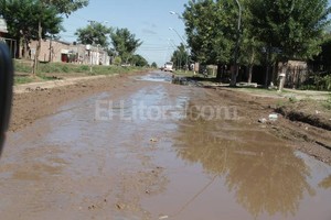 ELLITORAL_115152 |  Amancio Alem En chiste. Cuando el equipo de El Litoral recorrió el barrio los vecinos comentaban que  En la avenida Berutti hay pique de amarillos de buen tamaño . A pesar de todo, conservan el humor.