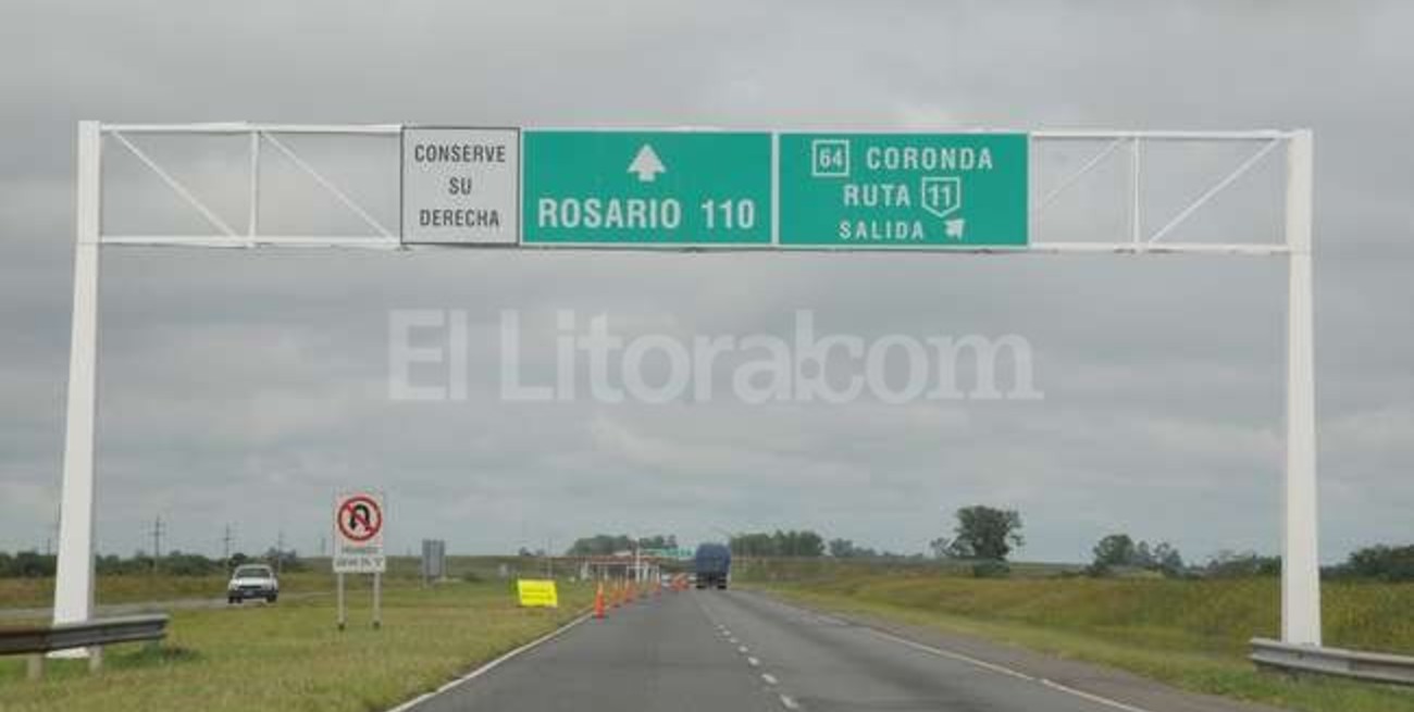 Quedó habilitada la autopista a Rosario para todo tipo de vehículos