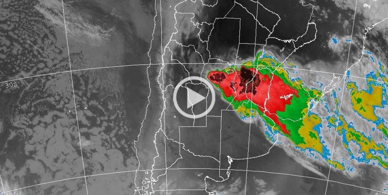 Video: así avanza la tormenta por Santa Fe