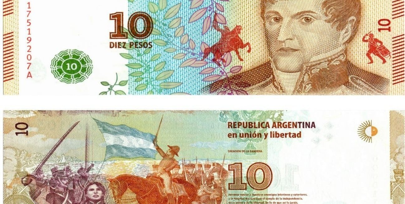 Entró en circulación nuevo billete de 10 pesos 