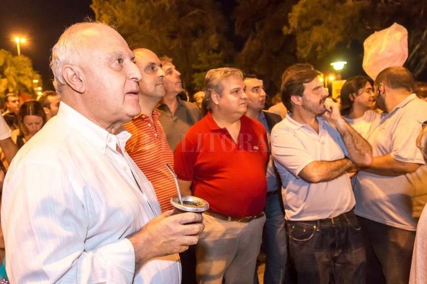 ELLITORAL_173733 |  Gentileza Prensa de la Provincia El gobernador Miguel Lifschitz y el intendente José Corral participaron del acto de inauguración del desagüe Llerena.