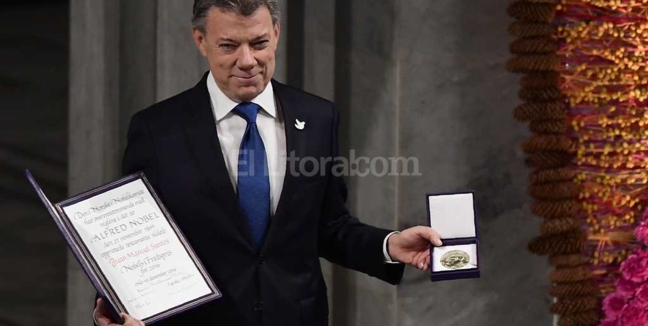 Juan Manuel Santos recibió el Nobel de la Paz