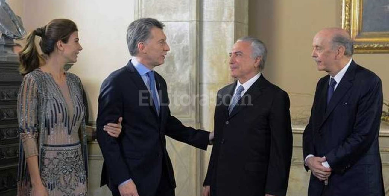 Macri recibe a Michel Temer