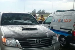ELLITORAL_139653 |  Periodismo Ciudadano / WhatsApp Los vehículos más afectados estuvieron en la autopista Santa Fe - Rosario