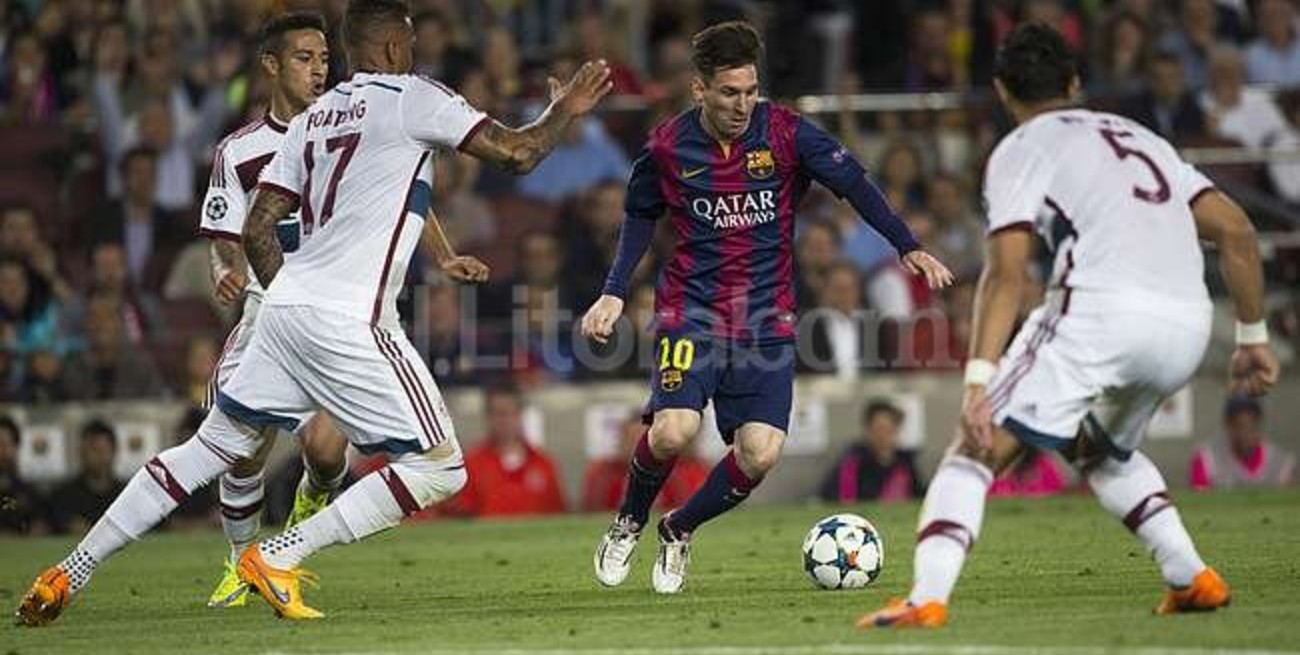 Messi desparramó a Boateng y las redes sociales hicieron leña del árbol caído