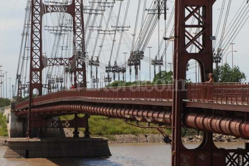 ELLITORAL_136763 |  Mauricio Garín Postal. El Puente Colgante de la ciudad de Santa Fe de la Vera Cruz.