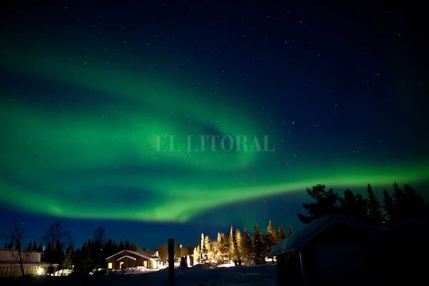 ELLITORAL_172795 |   Auroras boreales en el Polo Norte.