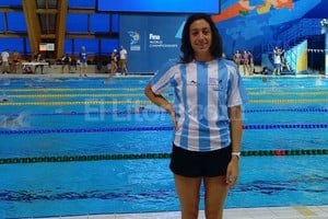 El Litoral Julia Sebastián y una de sus primeras fotos en el lugar en el que intentará el gran objetivo de clasificarse para los Juegos de Brasil.