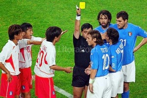 ELLITORAL_125181 |  El Litoral El partido entre Italia y Corea del Sur es uno de los cuestionados del Mundial 2002.