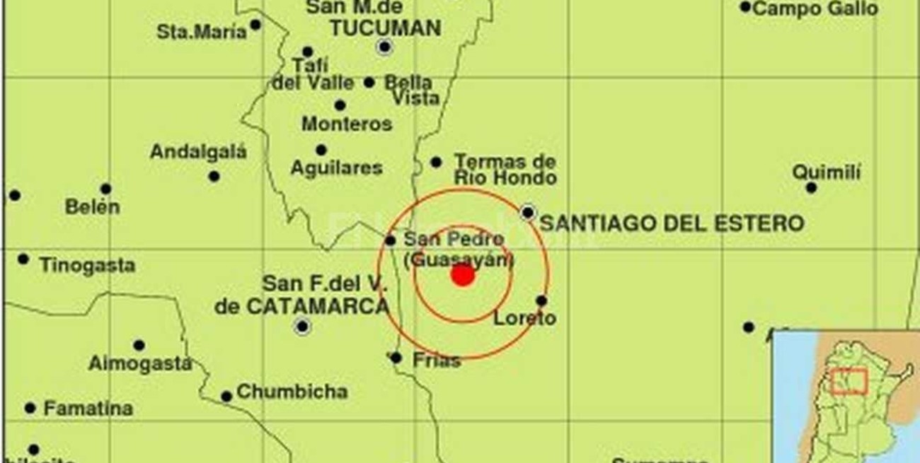 2 sismos se registraron en Santiago del Estero