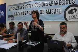 Luis Cetraro Asamblea realizada en Amsafe.