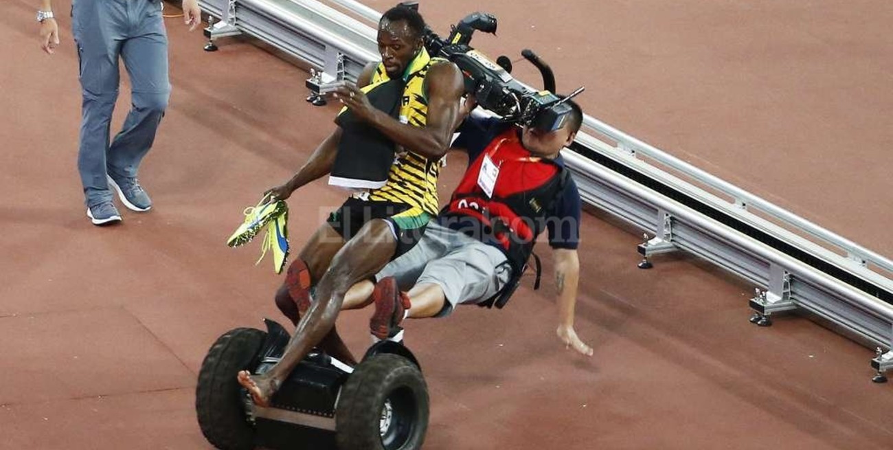 Usain Bolt fue atropellado en el festejo