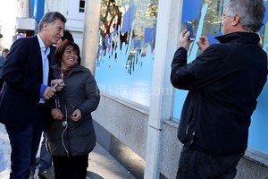 ELLITORAL_125655 |  DyN El precandidato presidencial estuvo nuevamente ayer en Córdoba.