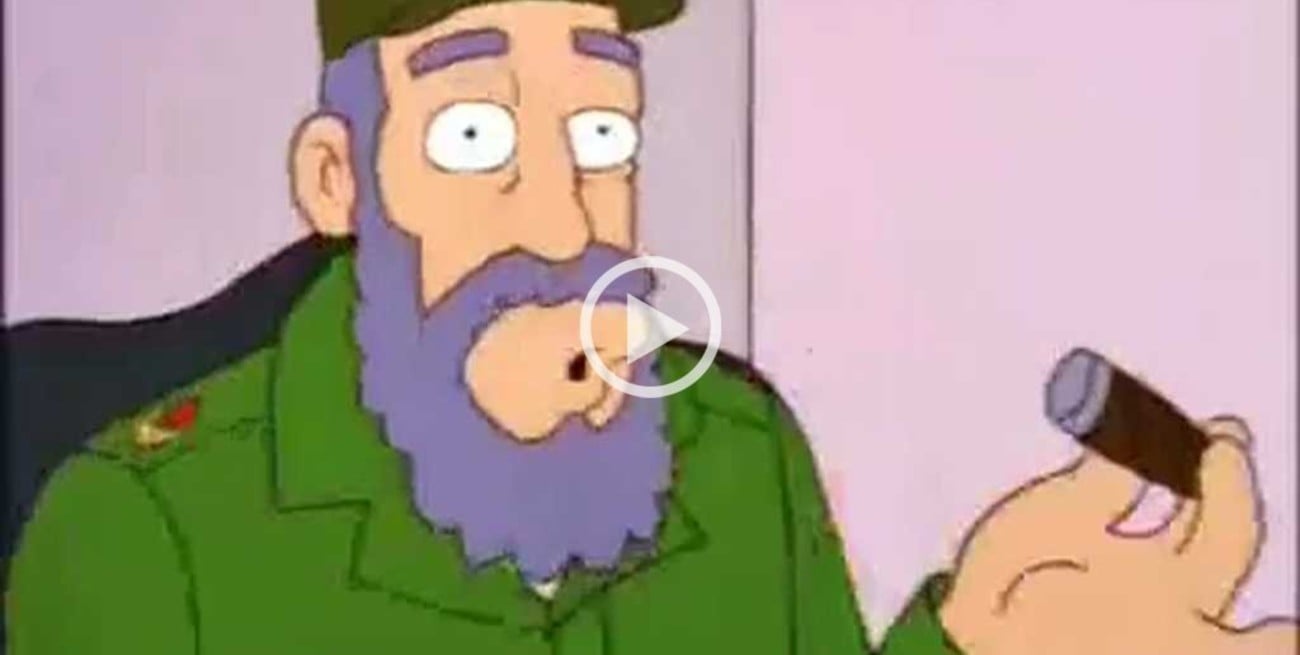 Video: el episodio de Los Simpsons donde se burlan de Fidel Castro