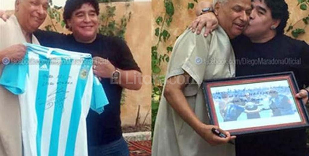 Maradona le prometió "amistad eterna" al árbitro de "la mano de Dios"