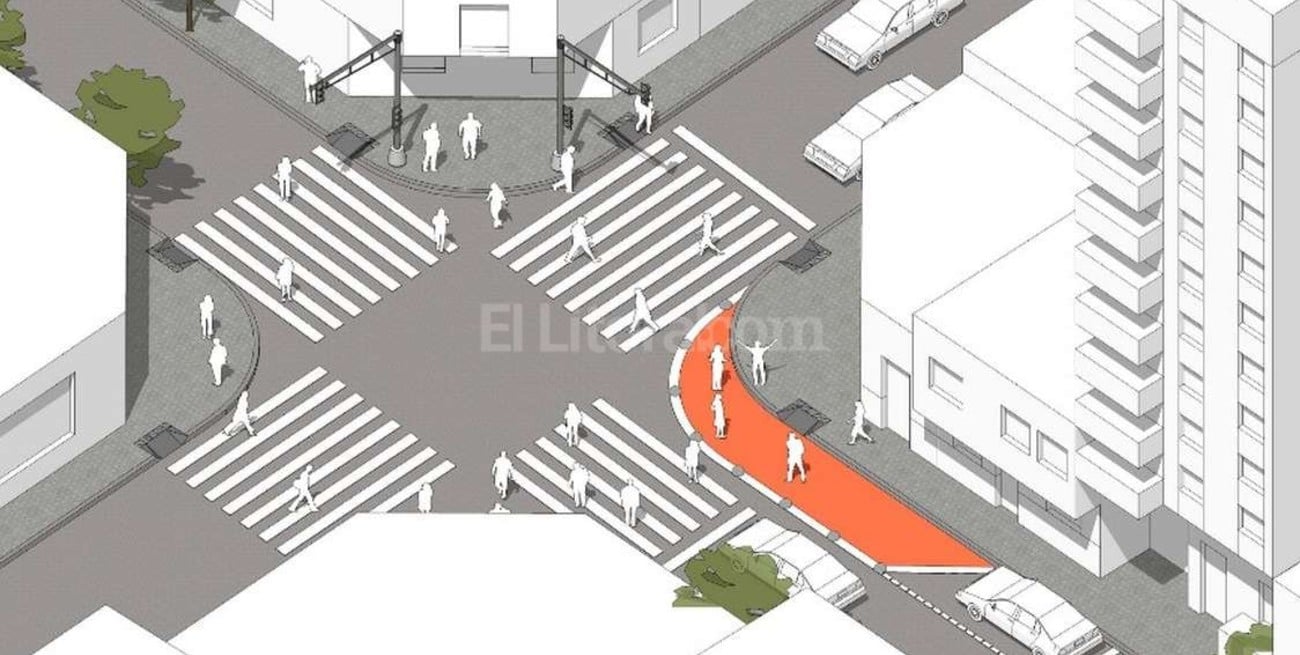 Ampliarán el cruce peatonal en esquinas del macrocentro