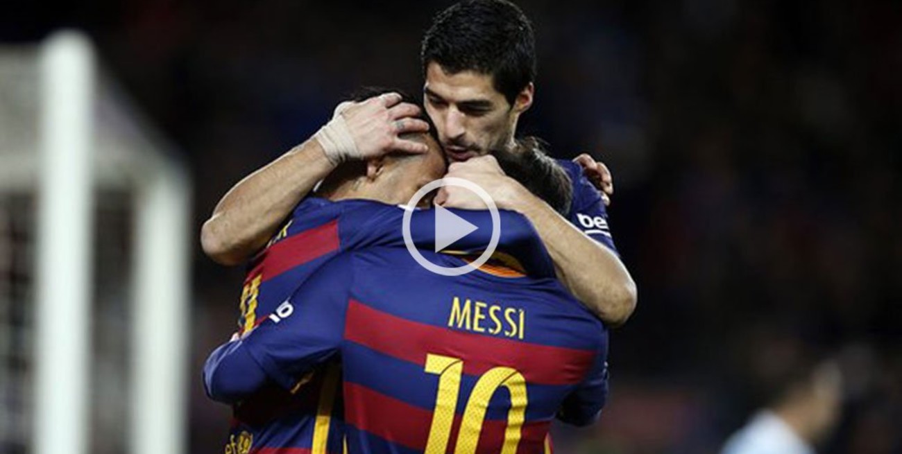 Mirá la genialidad de Messi para el gol de Suárez en la victoria de Barcelona