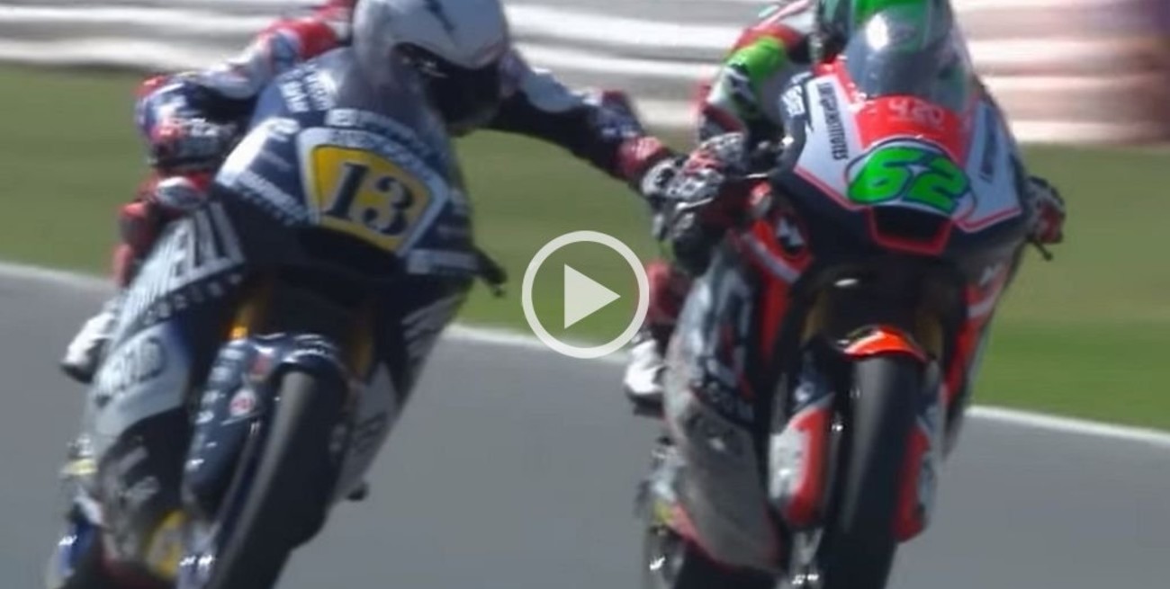 Moto2: una peligrosa acción derivó en bandera negra y que un equipo expulse a su piloto
