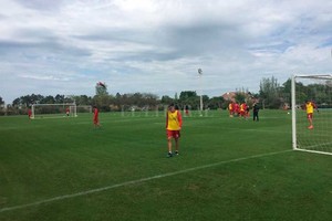 ELLITORAL_227030 |  Prensa Colón Colón volvió a los trabajos el sábado, luego de la victoria con River