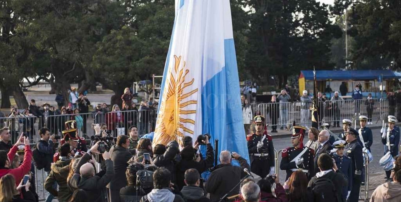 Se sintió la inasistencia de Macri en el acto por el Día de la Bandera